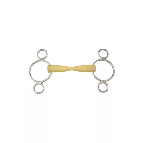 TAPER MOUTH GAG BIT 3-RING CHEEKS