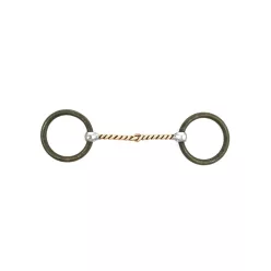 POOL'S WESTERN CURVED BIT COPPER BRAIDED RINGS