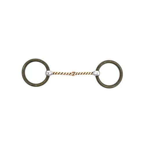 POOL'S WESTERN CURVED BIT COPPER BRAIDED RINGS