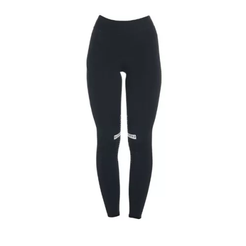 Equestro Kao női lovaglóleggins - fekete-fehér, XL