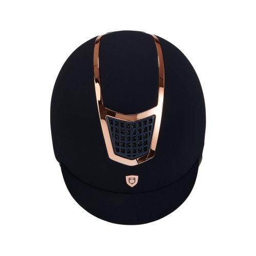 Equestro Eclipse Plain Velvet kobak - sötétkék-rosegold, S