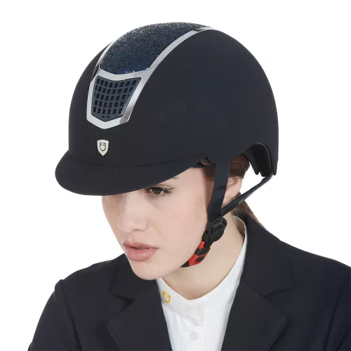 Equestro Eclipse Stone Velvet kobak - sötétkék, L
