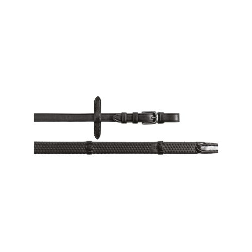 Gumi szár angol kantárral, nikkel bevonatú csatokkal