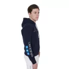 Equestro Férfi multi-logo kapucnis pulóver