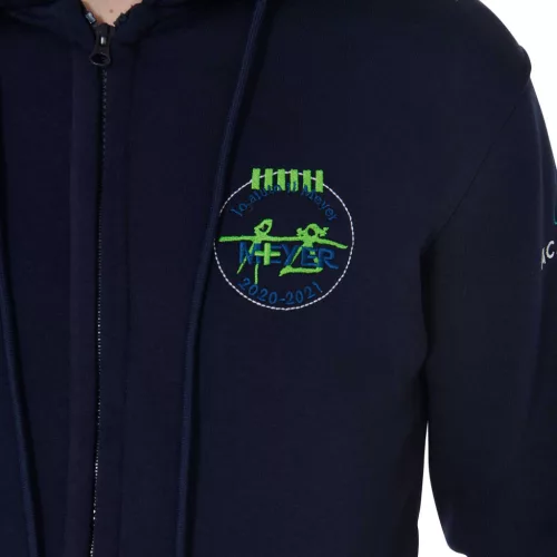 Equestro Férfi multi-logo kapucnis pulóver