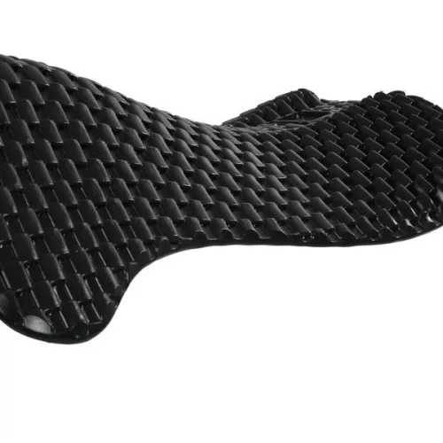 Acavallo Respira Air-Release Soft hátul emelt zselé, fekete