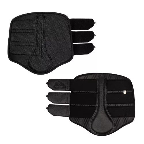 Acavallo Perforated neoprén ínvédő hátsó lábra - fekete, M