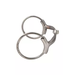 BF ANTI-COLLAPSE JOINTED SNAFFLE CURVED COPPER INLAYS 12MM