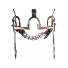 BF CORRECTIONAL BIT WITH SPOON COPPER COVERED BARS AND MEDIUM CHEEKS ENGRAVED 11MM, 13 cm,