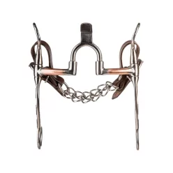   BF CORRECTIONAL BIT WITH SPOON COPPER COVERED BARS AND MEDIUM CHEEKS ENGRAVED 11MM, 13 cm,