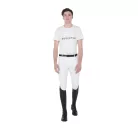 Equestro Férfi slim fit póló logóval a mellrészen