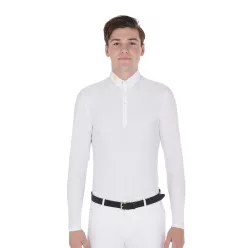 Férfi hosszú ujjú póló technikai fleece anyagból