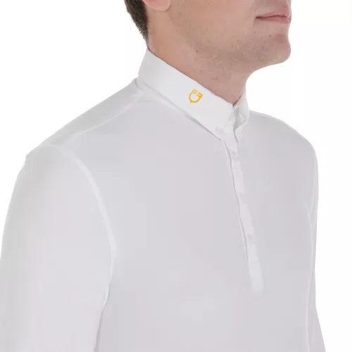 Férfi hosszú ujjú póló technikai fleece anyagból