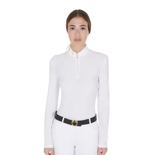 Női hosszú ujjú póló technikai fleece anyagból