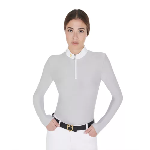 Női hosszú ujjú póló technikai fleece anyagból