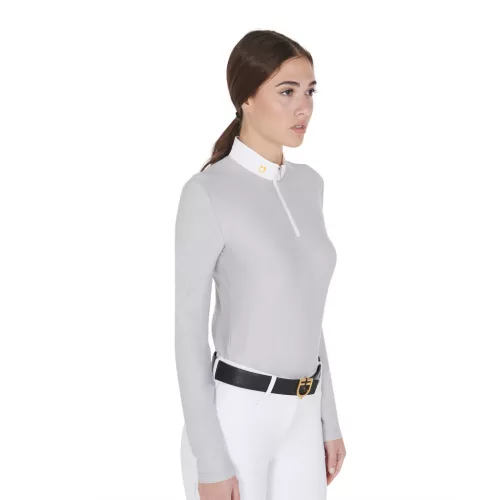 Női hosszú ujjú póló technikai fleece anyagból