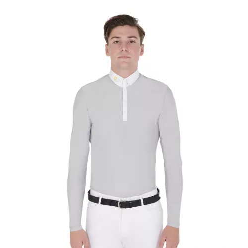 Férfi hosszú ujjú póló technikai fleece anyagból
