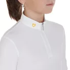 Lány slim fit póló technikai fleece anyagból