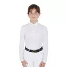 Lány slim fit póló technikai fleece anyagból