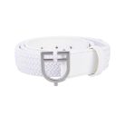 Bőr elasztikus öv logós csattal