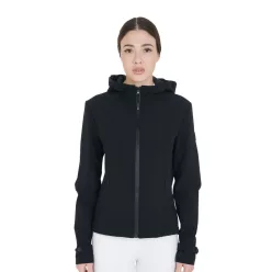   Equestro Női karcsú szabású szélálló softshell dzseki cipzárral