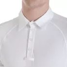 Férfi slim fit versenypóló négy gombbal