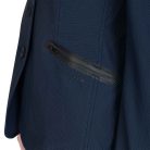 Női versenyzakó négy gombbal, perforált anyagból