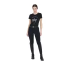 Equestro Női slim fit pólóruha díjlovagláshoz strasszal