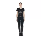 Equestro Női slim fit pólóruha díjlovagláshoz strasszal