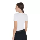 Equestro Női slim fit pólóruha díjlovas rhinestone-nal
