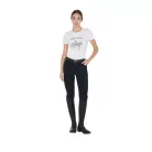 Equestro Női slim fit pólóruha díjlovas rhinestone-nal