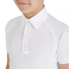 Fiú slim fit versenypóló négy gombbal
