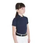 Equestro Gyerek slim fit edzőpóló - magas teljesítmény
