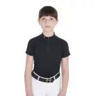 Equestro Gyerek slim fit edző póló, magas teljesítmény
