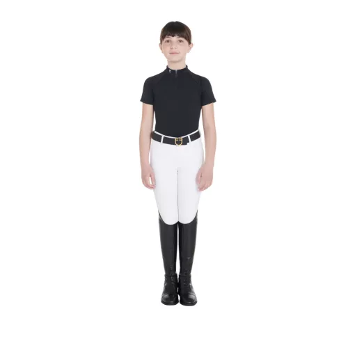 Equestro Gyerek slim fit edző póló, magas teljesítmény