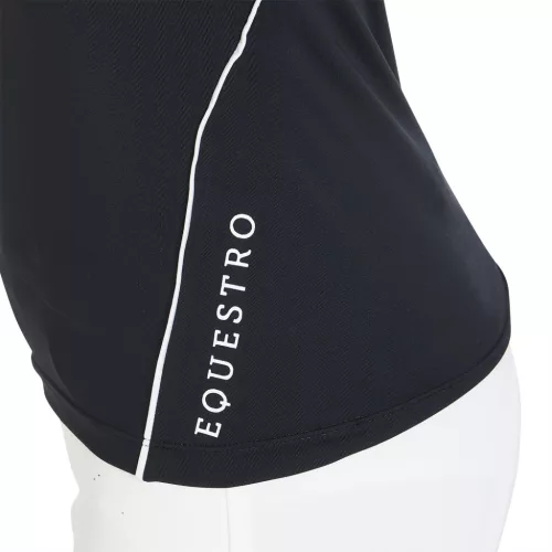 Equestro Gyerek slim fit edzőpóló, magas teljesítmény