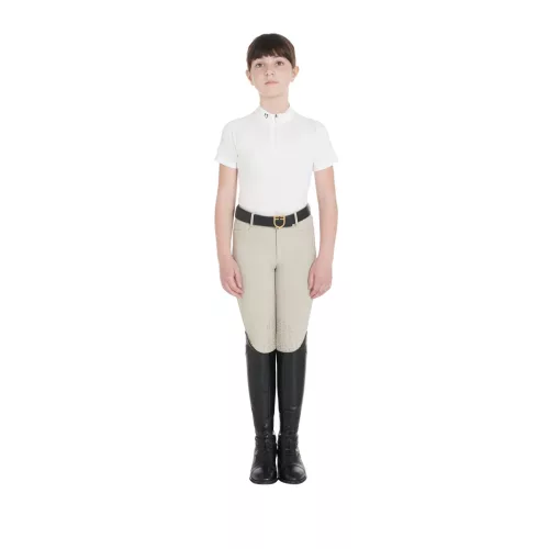 Equestro Gyerekeknek való slim fit edzőpóló, magas teljesítmény