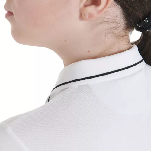 Equestro Gyerek slim fit polo póló antibakteriális technikai anyagból