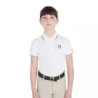Equestro Gyerekeknek szánt slim fit polo póló antibakteriális technikai anyagból