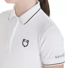 Equestro Gyerekeknek szánt slim fit polo póló antibakteriális technikai anyagból