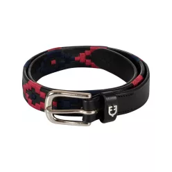   Equestro angol öv SOUTHWESTERN díszítéssel, 70 cm, fekete