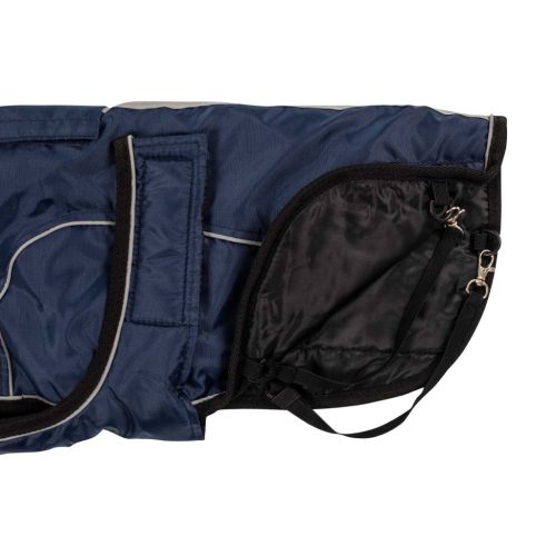 Reflektív csíkkal ellátott kutyakabát