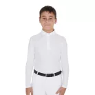 Fiú hosszú ujjú póló gombokkal
