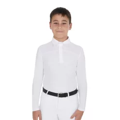 Fiú hosszú ujjú póló gombokkal