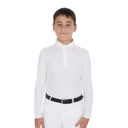 Fiú hosszú ujjú póló gombokkal