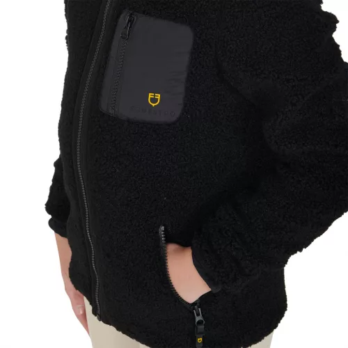 Equestro Gyerek bolyhos pulóver elöl cipzárral