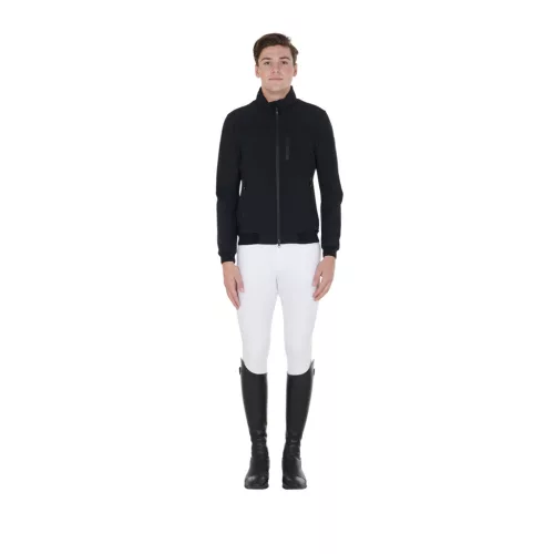 Equestro Férfi dzseki technikai anyagból, kihúzható kapucnival