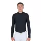 Equestro Férfi slim fit hosszú ujjú edző póló