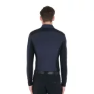 Equestro Férfi slim fit hosszú ujjú edző póló