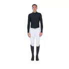 Equestro Férfi slim fit hosszú ujjú edző póló
